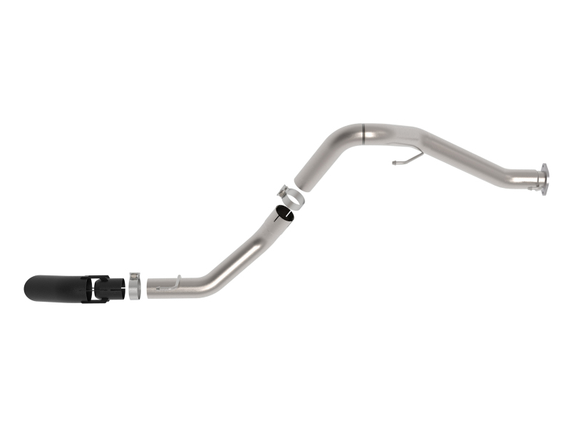 aFe 2021+ Jeep Gladiator V6-3.0L (td) Vulcan Series 3in 304SS HT DPF-Back Exhaust System - Black Tip - Image 4