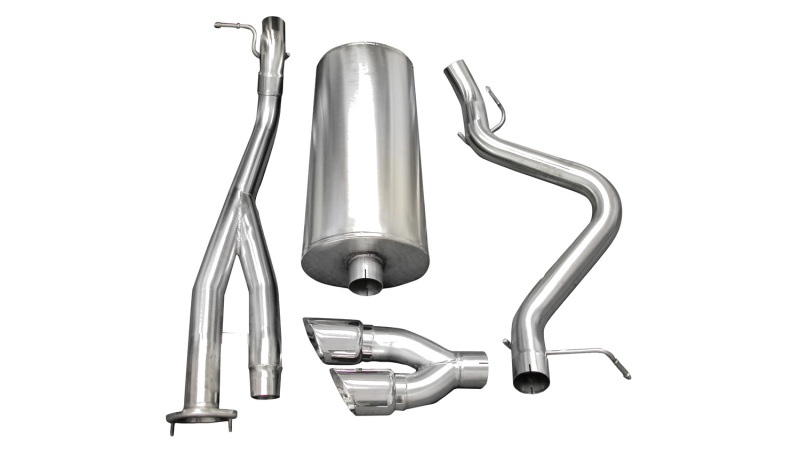 Corsa 2003-2007 Chevrolet Silverado Short Bed SS 6.0L V8 Polished Sport Cat-Back Exhaust - Image 2
