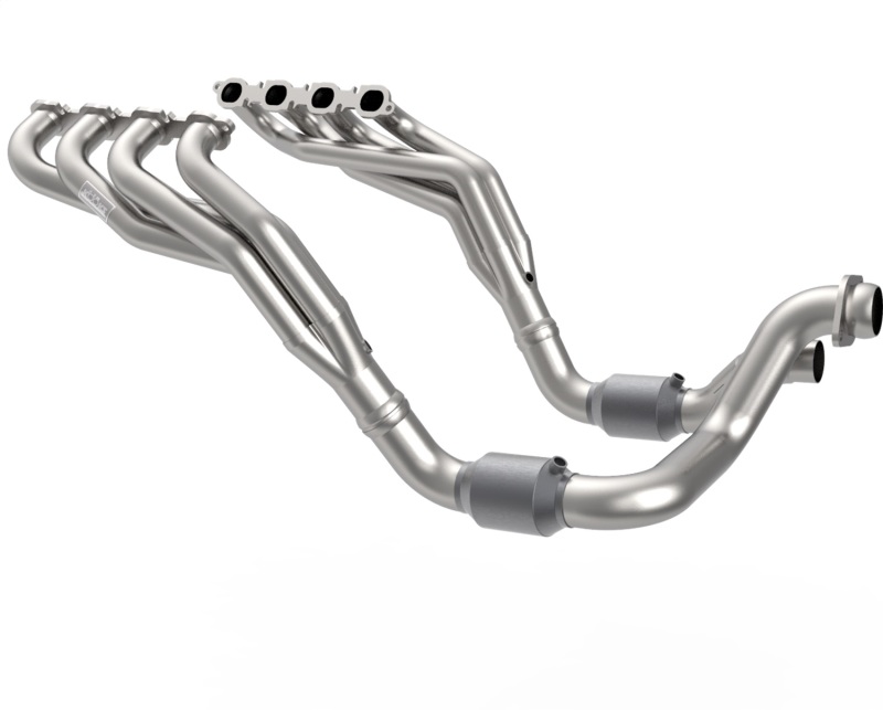 Kooks 20-22 Ford F250 7.3L V8 / Ford F350 7.3L V8 1-7/8in x 3in SS Headers w/ Green Catted Conn - Image 8