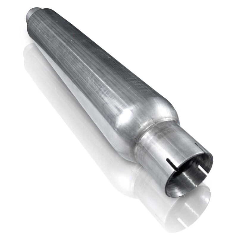 Stainless Works 2.25in SMOOTH TUBE MUFFLER (MILL FINISH) - Image 2