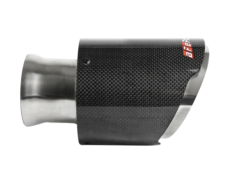 aFe MACH Force-XP 4-1/2in Carbon Fiber OE Replacement Exhaust Tips - 15-19 Dodge Charger/Hellcat - Image 2