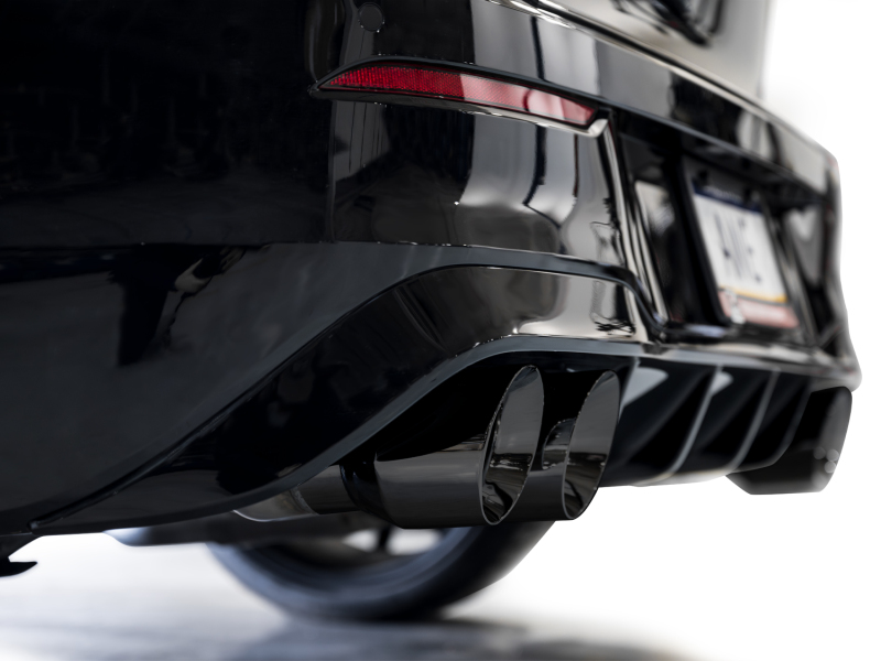 AWE MK8 Volkswagen Golf R 3in Track Edition Quad Exhaust - Diamond Black Tips - Image 7