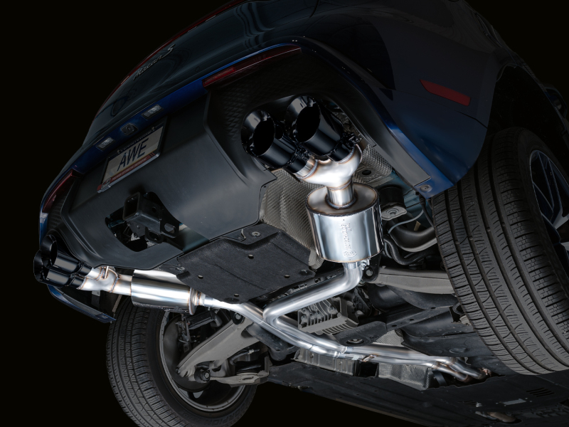 AWE Tuning 2022+ Porsche Macan 2.9TT Touring Edition Catback Exhaust w/ Diamond Black Tips - Image 10