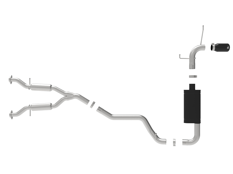 aFe Large Bore HD 3in 304 SS Cat-Back Exhaust w/ Black Tips 14-19 Jeep Grand Cherokee (WK2) V6-3.6L - Image 7