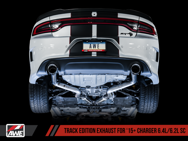 AWE Tuning 2015+ Dodge Charger 6.4L/6.2L Supercharged Track Edition Exhaust - Chrome Silver Tips - Image 7