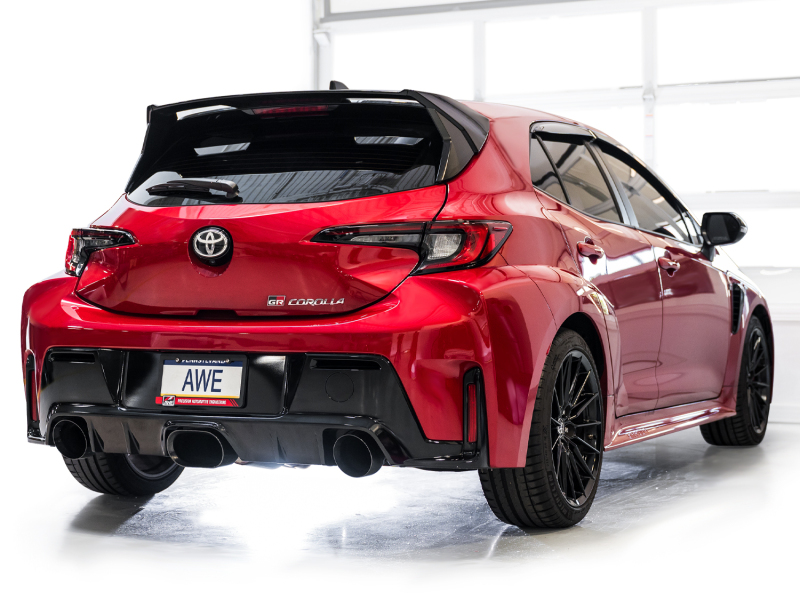 AWE Tuning 2023+ Toyota GR Corolla Track Edition Exhaust - Diamond Black Tips - Image 8
