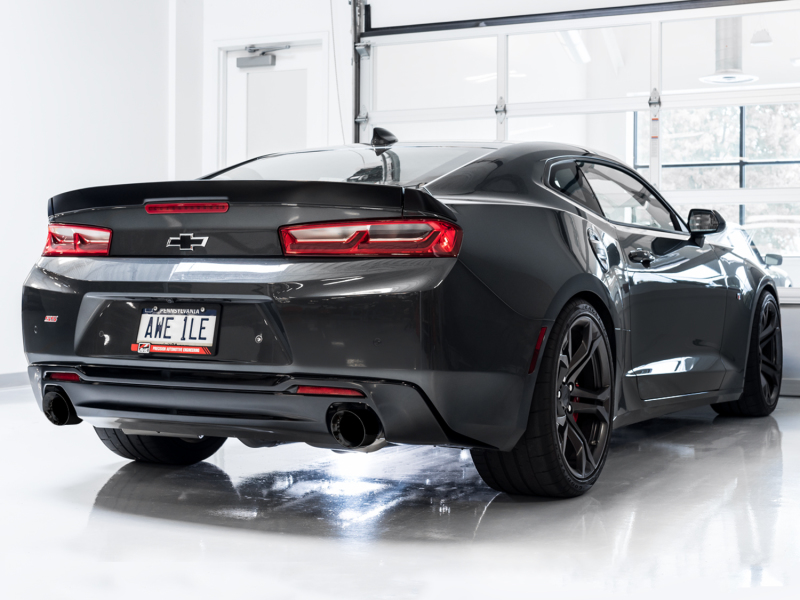 AWE Tuning 16-19 Chevrolet Camaro SS Axle-back Exhaust - Touring Edition (Diamond Black Tips) - Image 2