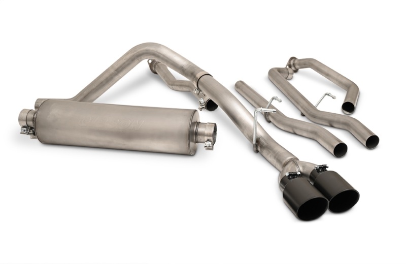Gibson 22-24 Toyota Tundra 3.5L-T V6 Crew Max Black Elite Stainless Cat Back Dual Sport Exhaust - Image 4