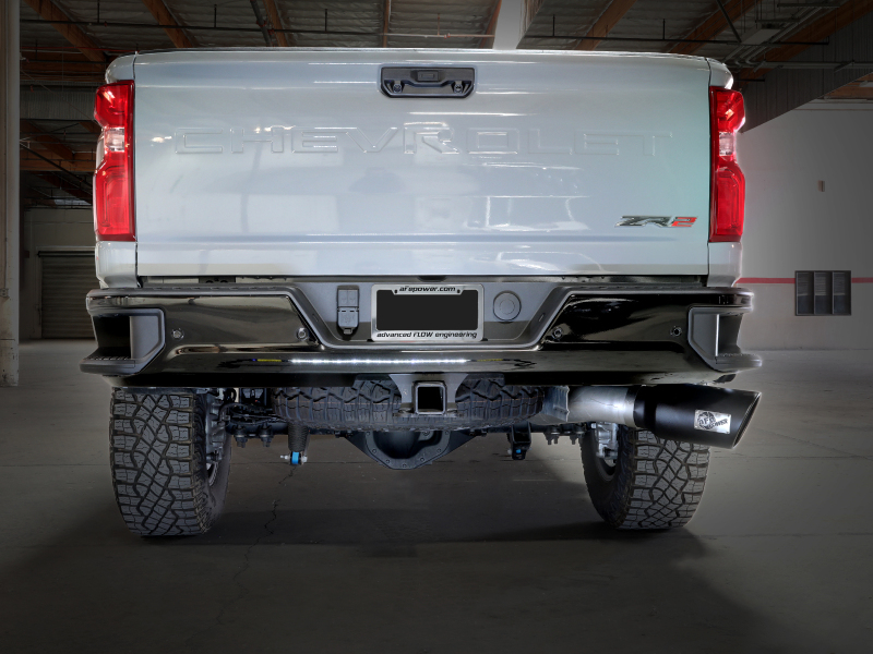 aFe Large Bore-HD 5in 409SS DPF-Back Exhaust System w/Blk Tip 24-25 GM Diesel Trucks V8-6.6L(td) L5P - Image 4
