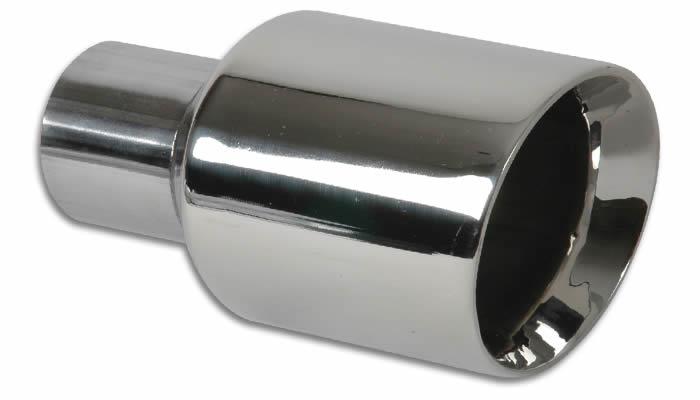 Vibrant 3.5in Round SS Exhaust Tip (Double Wall Angle Cut Beveled Outlet) - Image 5