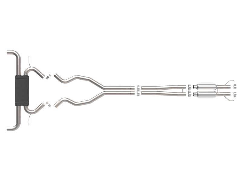 aFe Vulcan Series 2 1/2in 304 SS Cat-Back 19-20 Ford Edge ST V6 2.7L(tt) - Image 2