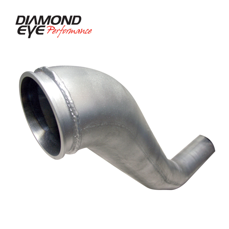 Diamond Eye Downpipe 4in TB Single HX40 TURBO-DIRECT FLANGE AL DODGE 5.9L 2500/3500 94-02 - Image 3