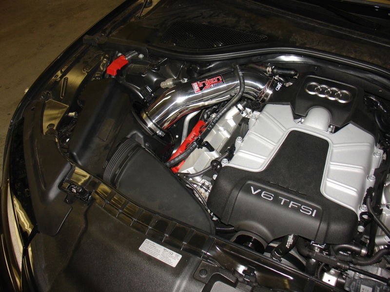 Injen 12-18 Audi A7 3.0L Supercharged Wrinkle Black Cold Air Intake w/ MRI Tech & Air Horn - Image 10