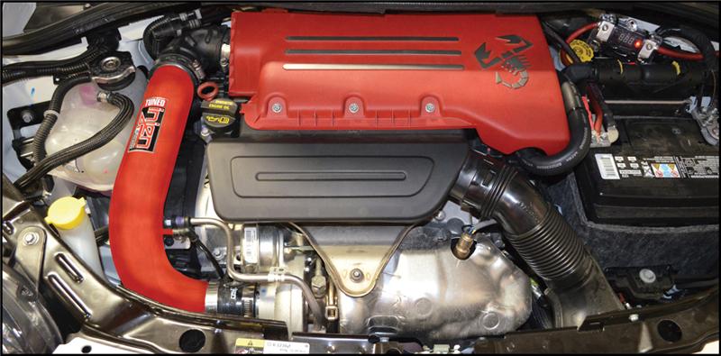 Injen 15-19 Fiat Abarth 1.4L Turbo 4Cyl Wrinkle Red Short Ram Intake w/MR Tech - Image 8