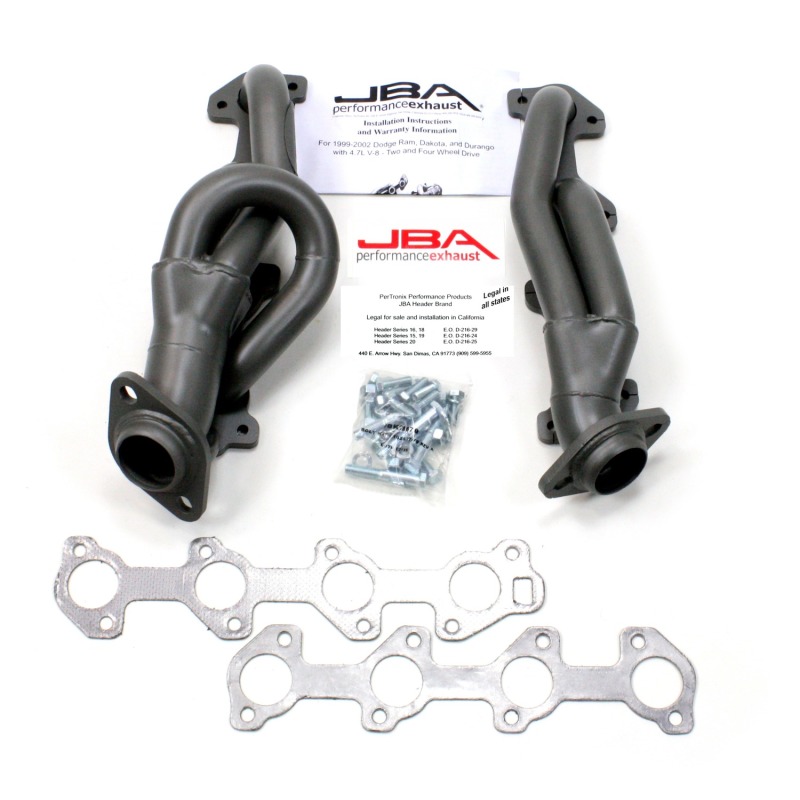 JBA 04-07 Dodge Dakota 4.7L PowerTech 1-1/2in Primary Ti Ctd Cat4Ward Header - Image 2