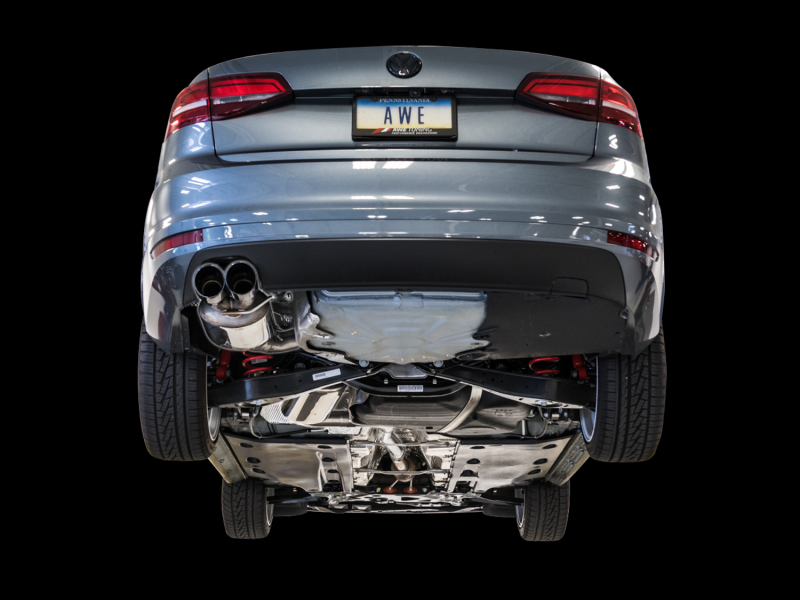 AWE Tuning 09-14 Volkswagen Jetta Mk6 1.4T Touring Edition Exhaust - Diamond Black Tips - Image 2