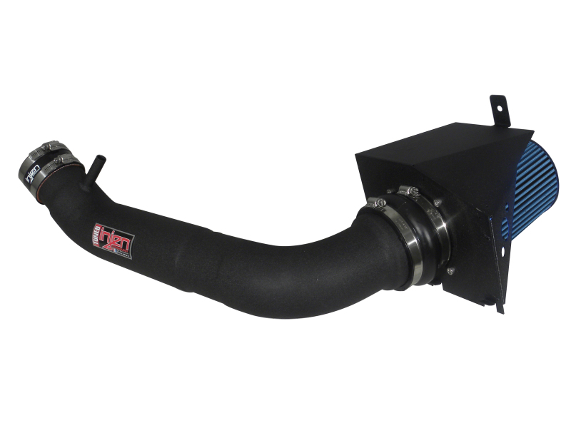 Injen 09-10 Ford F-150 2 valve V8 4.6L Wrinkle Black Power-Flow Air Intake System - Image 2