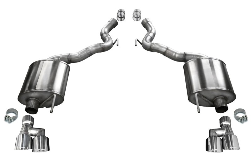 Corsa 2018-2023 Ford Mustang GT Convertible Sport Axle-Back Exhaust w/ 4in Tips - Image 2
