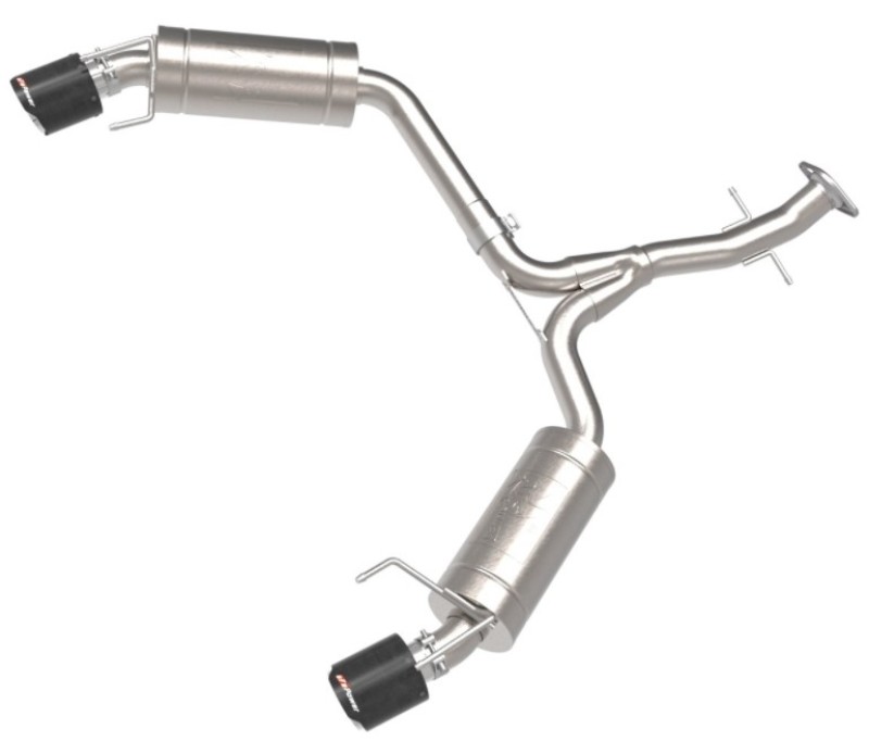 aFe POWER Takeda 06-13 Lexus IS250/IS350 SS Axle-Back Exhaust w/ Carbon Tips - Image 7