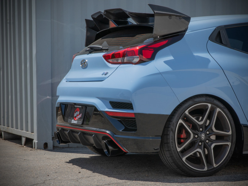 aFe Hyundai Veloster N 21-22 L4-2.0L (t) Takeda Cat-Back Exhaust System- Black Tips - Image 5