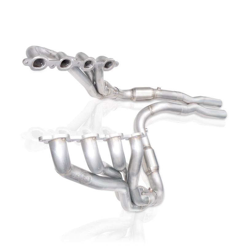 Stainless Works 15-19 Chevrolet Tahoe 6.2L Headers 1-7/8in Primaries High-Flow Cats 3in Leads X-Pipe - Image 7