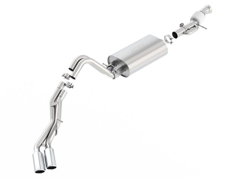 Borla Touring Cat Back 15-16 GMC Denali 6.2L V8 2.75in, 2.25in Dual Same Side Exit 4in Tips Exhaust - Image 9