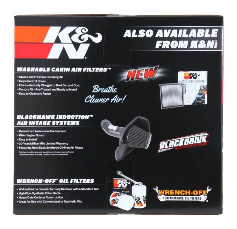 K&N 19-20 Jeep Cherokee L4-2.4L Performance Air Intake Kit - Image 10