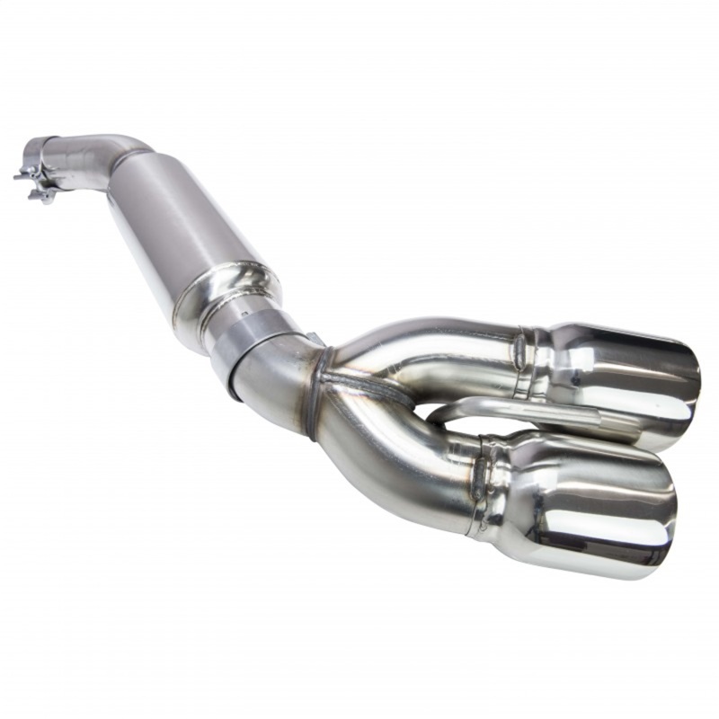 Kooks 2016 + Chevrolet Camaro SS 3in Axle Back Exhaust System w/ Mufflers and Polished Quad Tips - Image 5