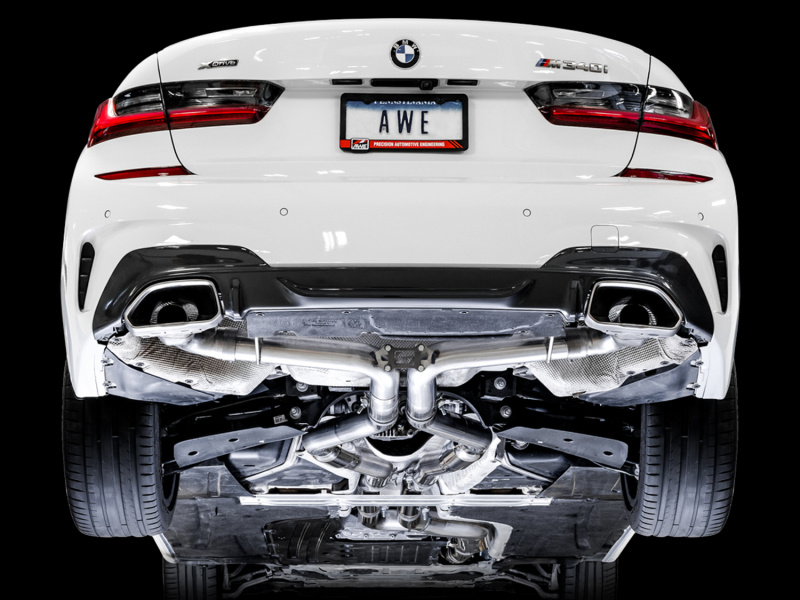 AWE Tuning 2019+ BMW M340i (G20) Track Edition Exhaust (Use OE Tips) - Image 2