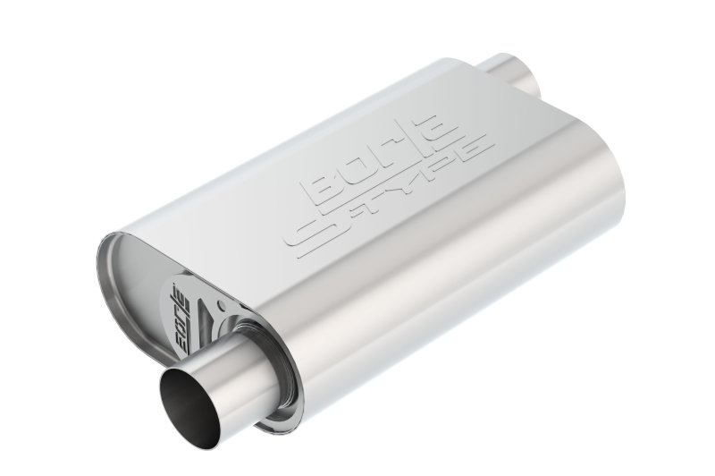 Borla CrateMuffler SBC Hot 350/383 2.5in Offset/Center 14in x 4.35in x 9in S-Type Muffler - Image 2