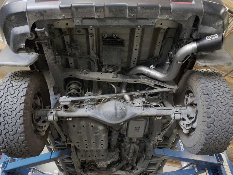 aFe MACH Force Xp 3in SS Cat-Back Single Side Exit Exhaust w/Black Tips 07-14 Toyota FJ Cruiser - Image 2