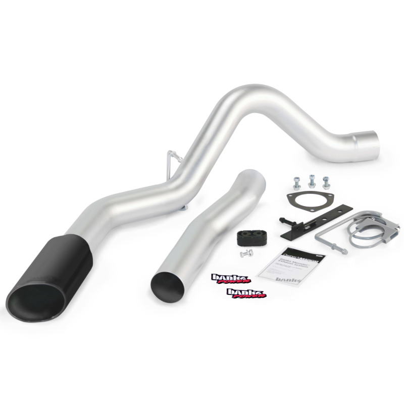 Banks Power 15 Chevy 6.6L LML ECLB/CCSB/CCLB Monster Exhaust System - SS Single Exhaust w/ Black Tip - Image 4