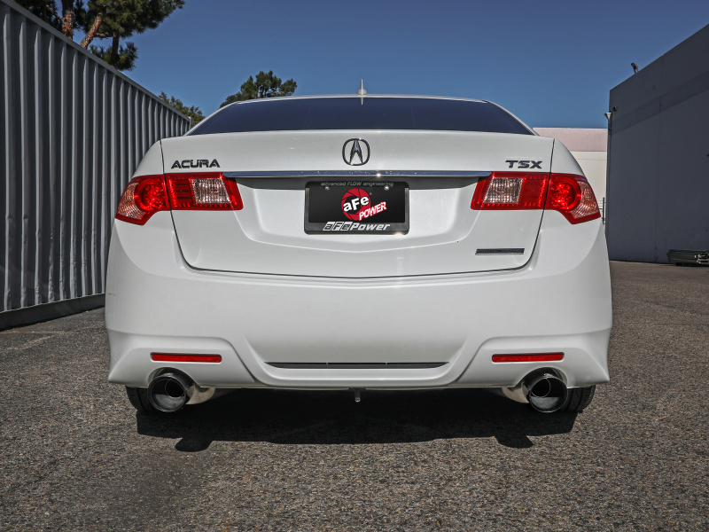 aFe 09-14 Acura TSX L4 2.4L Takeda 2-1/2in To 2-1/4in 304 SS Cat-Back Exhaust System w/ Black Tip - Image 5