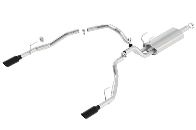 Borla 09-17 Dodge Ram 1500 5.7L V8 3in to Dual 2.5in Single Round Rolled Angle-Cut S-type Exhaust - Image 5