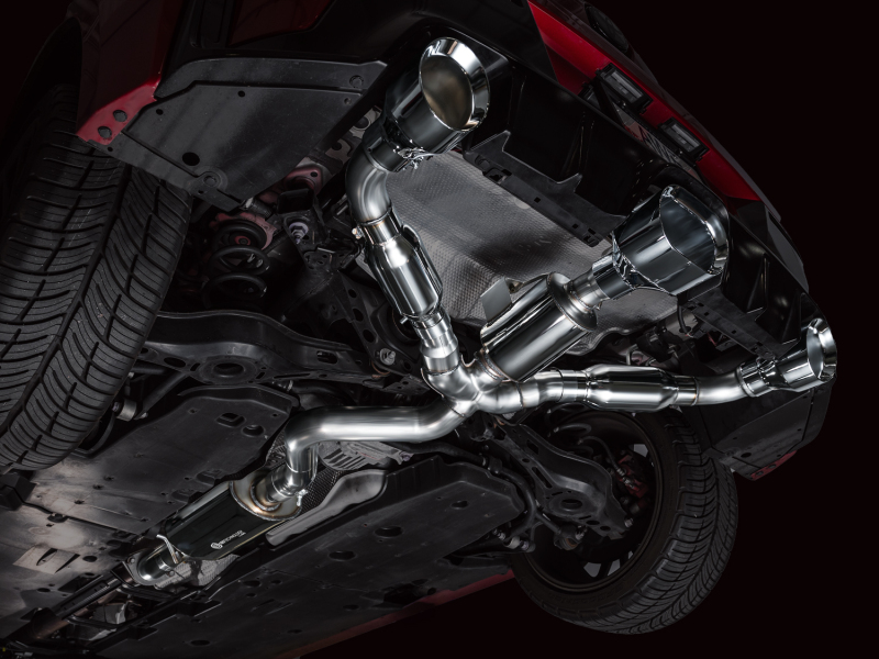 AWE 23-24 Toyota GR Corolla Touring Edition Catback Exhaust - Chrome Silver Tips - Image 7