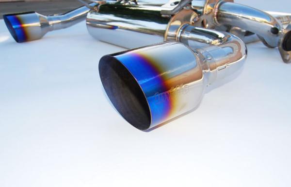 Invidia 02-08 Nissan 350z Gemini Single Layer Titanium Tip Cat-back Exhaust - Image 2