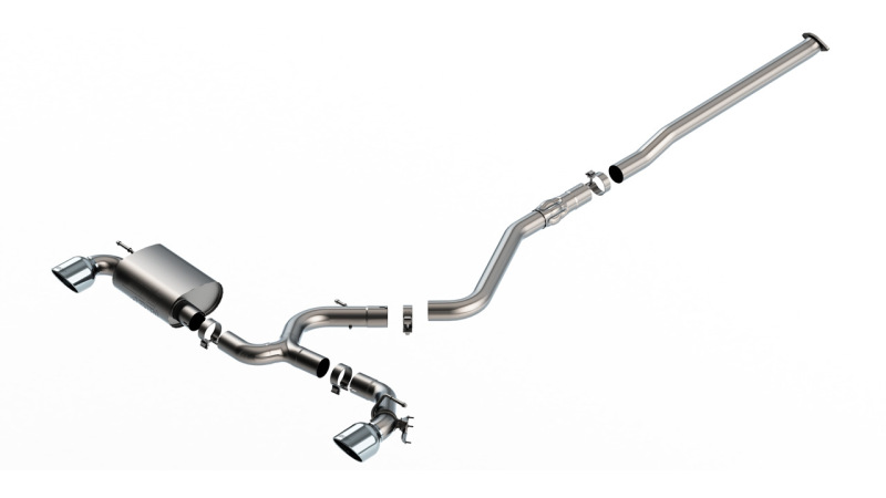 Borla 22-23 Hyundai Kona N 2.0L 4 CYL. Turbo AT/MT ATAK Catback Exhaust Bright Chrome - Image 4