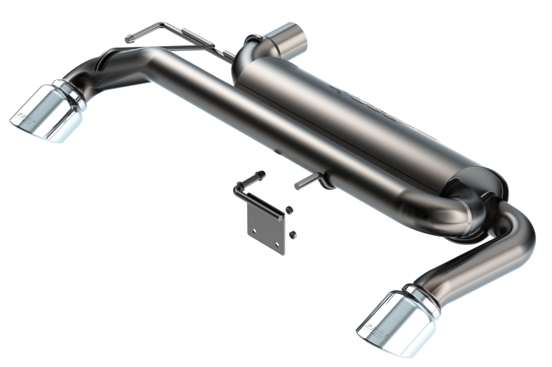 Borla 21-22 Ford Bronco 2.3L 4WD Touring Axle Back Exhaust w/ Bright Chrome Tips - Image 4