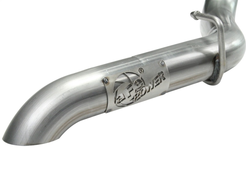aFe MACHForce XP Exhaust Cat-Back SS-409 04-06 Jeep Wrangler TJ Unl L6 4.0L 2.5in Off-Road No Tip - Image 5