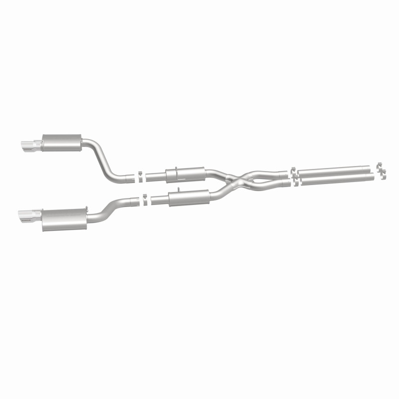 MagnaFlow 11-12 Dodge Charger SRT-8 Hemi Dual Split Rear Exit Stainless Cat-Back Performance Exhaust - Image 9