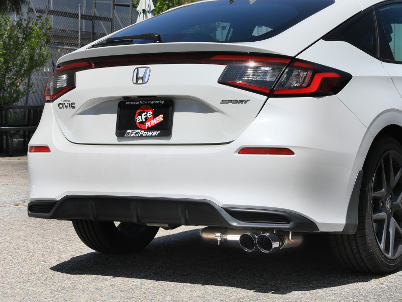 aFe POWER Takeda 2.5in 304 SS Cat-Back Exhaust w/ Polished Tips 22-25 Honda Civic L4-2.0L - Image 3