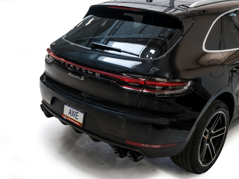 AWE Tuning 19-21 Porsche Macan 3.0T/2.9TT Touring Edition Catback Exhaust w/ Diamond Black Tips - Image 3