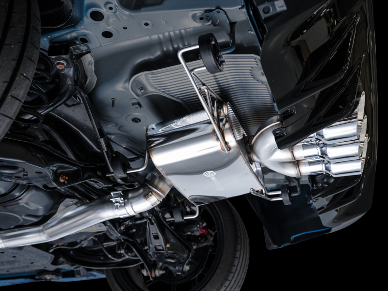 AWE Tuning 2023 Honda Civic Type R FL5 Touring Edition Exhaust w/ Triple Chrome Silver Tips - Image 3