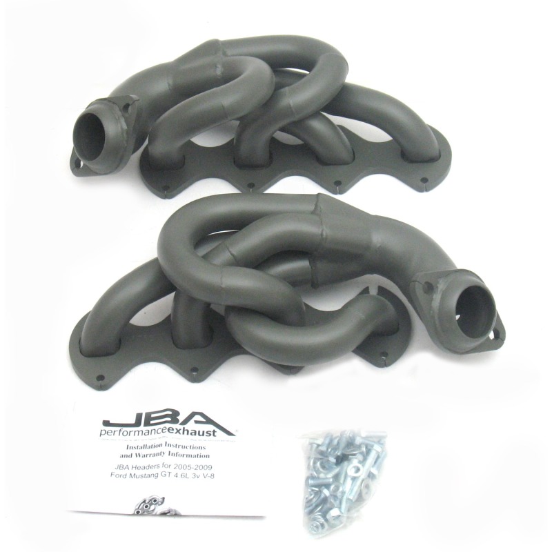 JBA 05-10 Ford Mustang 4.6L 3V 1-5/8in Primary Ti Ctd Cat4Ward Header - Image 2