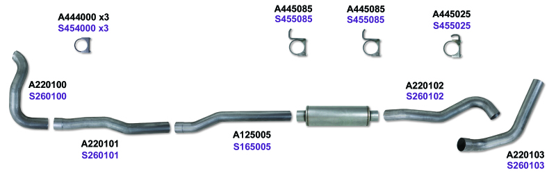 Diamond Eye KIT 4in Turbo Back Single SS DDG4X4 89-93 Dodge 5.9L Cummins 2500/3500 - Image 2