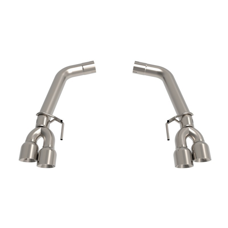 Kooks 2018+ Ford Mustang 5.0L 4V OEM x 3in Axle-Back Exhaust w/ Muffler Delete & 4in Quad Tips - Image 2