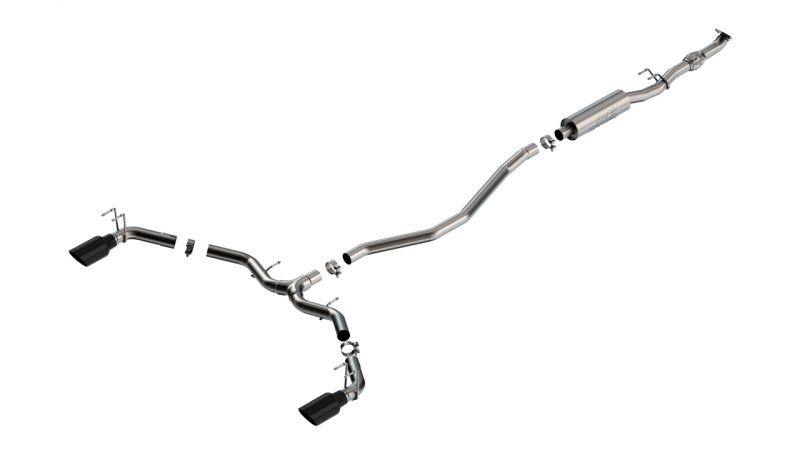 Borla 2023 Integra/22-23 Civic Si 1.5L 4 CYL. MT FWD 4DR 2.50in S-Type Catback Exhaust Black Chrome - Image 6