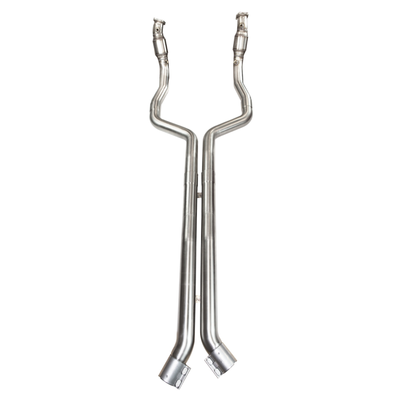 Kooks 2016+ Cadillac ATS-V 3in Green Catted Downpipes - Image 3