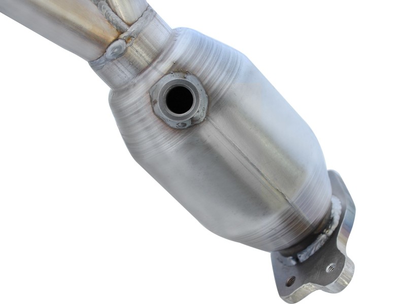 aFe 05-11 Toyota Tacoma V6-4.0L Twisted Steel 409 Stainless Steel Long Tube Header w/ Cat - Image 3