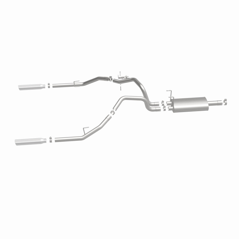 Magnaflow 09-13 Dodge Ram 1500 V6 3.6L Dual Spilt Rear Exit Polished Stainless C/B Perf Exhaust - Image 5